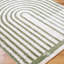 Green Modern Washable Shaggy Rug, Geometric Anti-Slip Rug For Living Room, Dining Room, Bedroom, Kitchen-1333671614