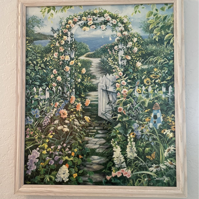 Wood Beveled Picture Frame - Honey Oak