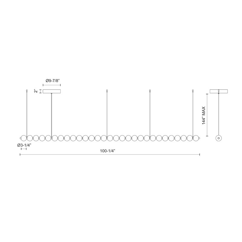28 - Light LED Chandelier