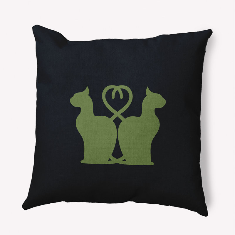 Coussin Vinco, 16 po x 16 po, Oignon vert
