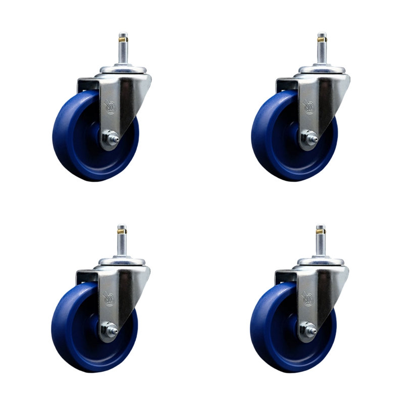 Solid Polyurethane Swivel Grip Ring Stem Caster