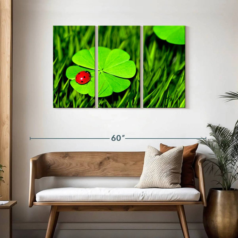 Harnek Four Leaf Clover Ladybug, 28" H x 45" W