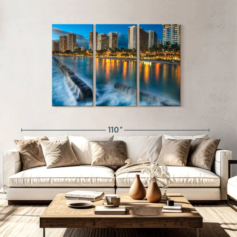Gillard Waikiki Gillard Sunset, 48" H x 74" W