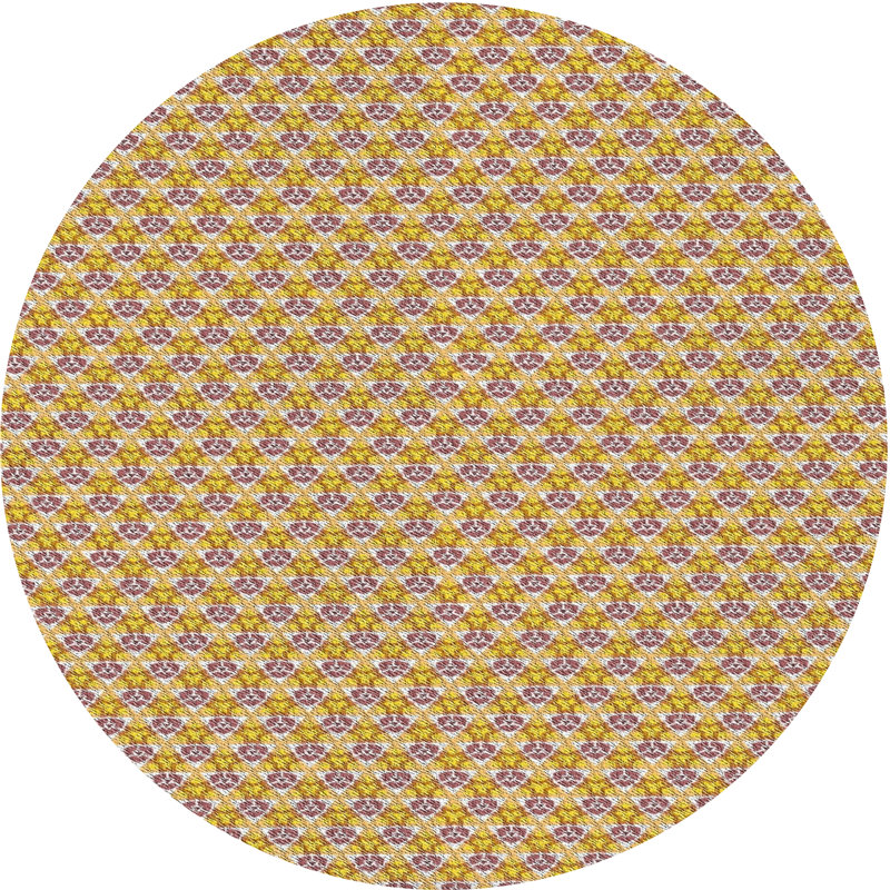 Polito Geometric Indoor Rug, Round 8'
