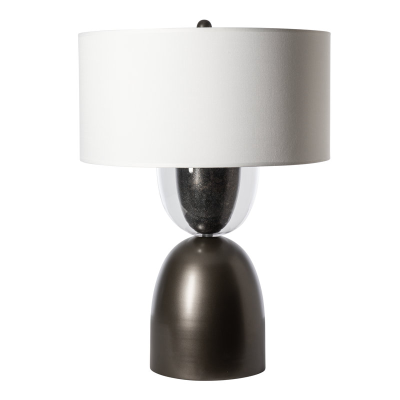 Lampe de table Union - Finition bronze - Accent bronze huilé, Bronze, Bronze frotté à l'huile