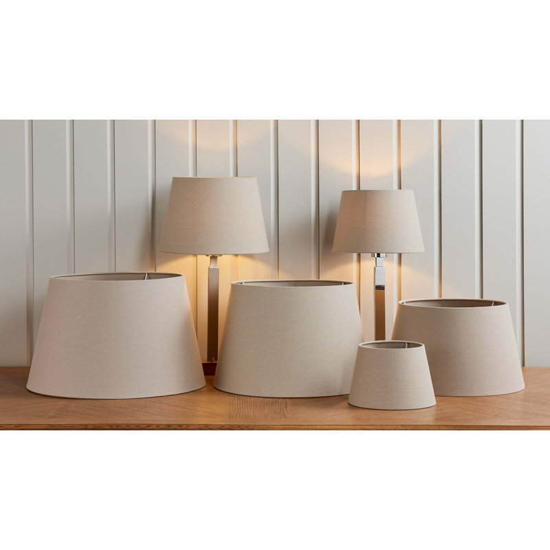 Orpington 20cm Linen Empire Candelabra Shade, Grey
