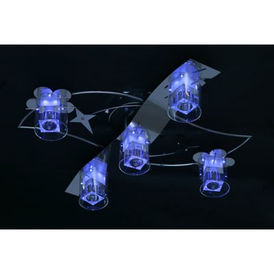 Watertown Glass Semi Flush Mount