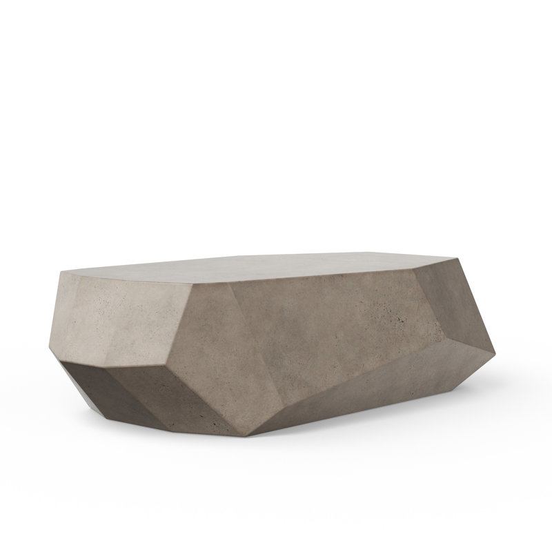 Cassis Solid Coffee Table, Gray