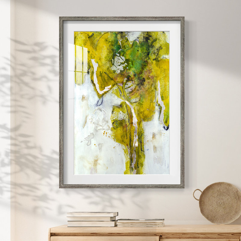 Golden Foliage I - impression encadrée, Vieilli, H 25,5 po x l 17,5 po