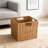 Plastic Wicker Storage Baskets Set Of 3, 10.5 Inch Cube Organizer Bins With Handles For Shelves, Kallax, And Home Organization-1005608414