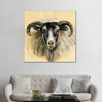 «Highland Animal Ram» par Silvia Vassileva - reproduction d'art