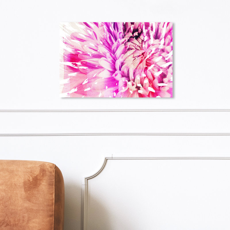 " Floral And Botanical Bloom Boom ", 10" H x 15" W x 1.5" D, Wrapped Canvas