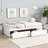Twin Bed With 2 Drawers, Solid Rubber Wood, White Finish, Comfortable Sleep, Easy Assembly Quiet Drawer Movement, Space - Saving Solution-417503896