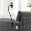 Canapé d'angle en L de 245 cm avec pouf de rangement et poches, support de téléphone ajustable, chargeur USB, accoudoirs en forme d'oreilles d'éléphant, siège confortable pour salon et appartement, chenille, 3 couleurs-171501724