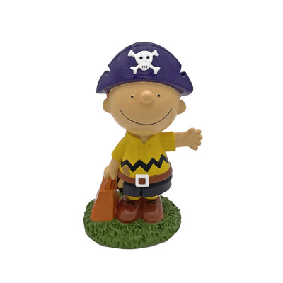 Peanuts Charlie Brown Pirate Halloween Garden Statue