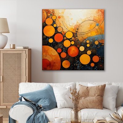 Fiery Fusion III - Abstract Collages Wall Art Living Room