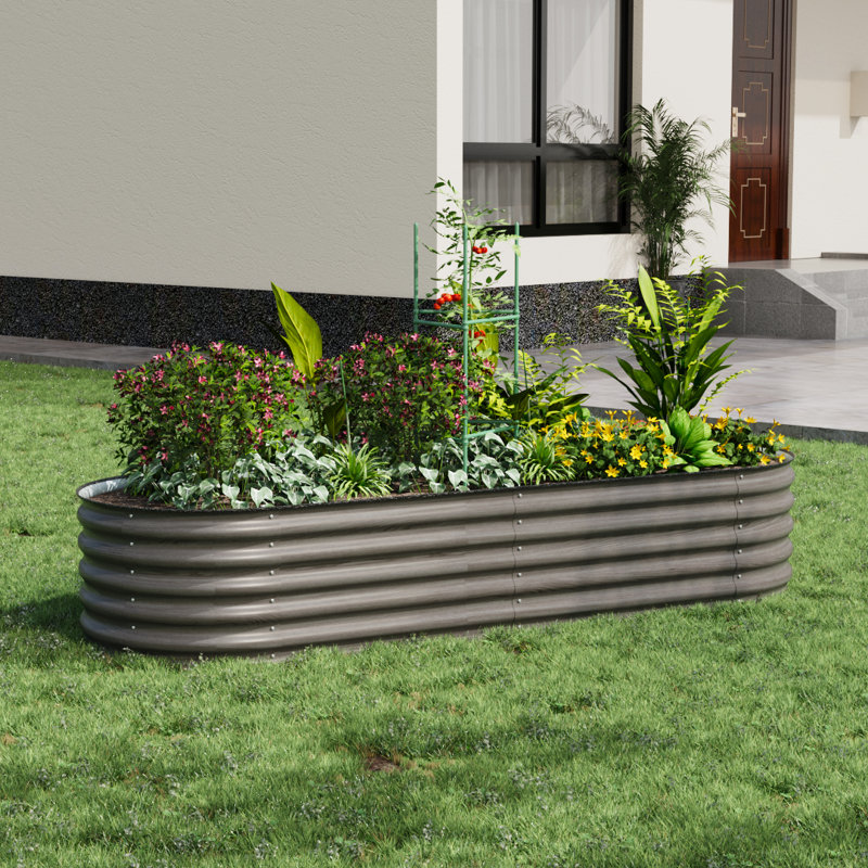 Metal Raised Garden Bed, 120" H x 240" W x 80" D