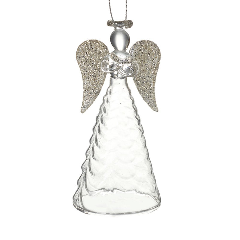 12cm Glass Hanging Figurine Ornament