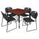Kee Mobile Square Breakroom Table and Chair Set