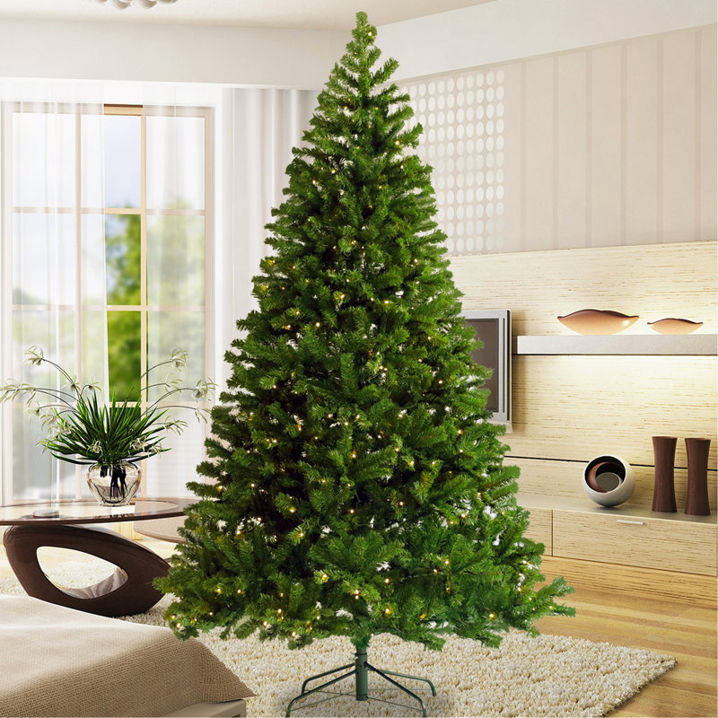 Arbre de Noël articulé artificiel pré-éclairé 6 pi avec support pliable