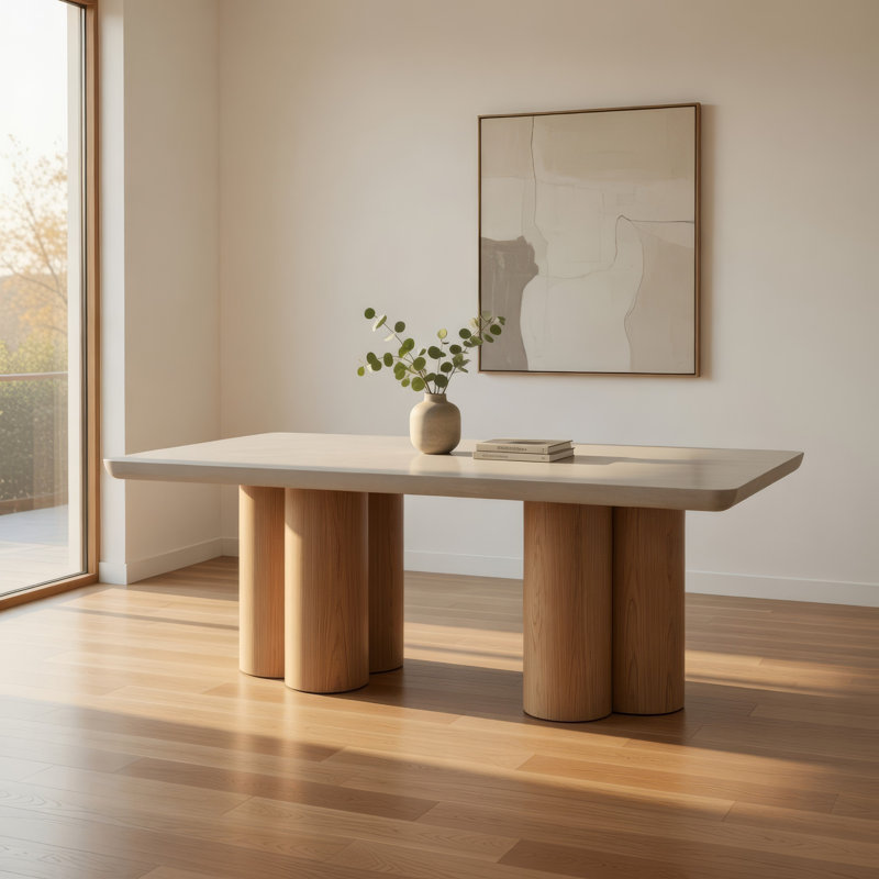 Table de salle à manger rectangulaire L 71 po x l 39,4 po