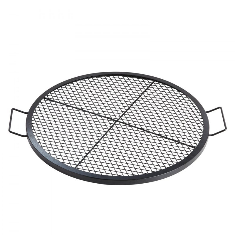 Grille ronde en acier allié pour foyer, H 1 po x l 30 po x P 30 po