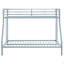 Twin size bunk bed with storage ladder, Black