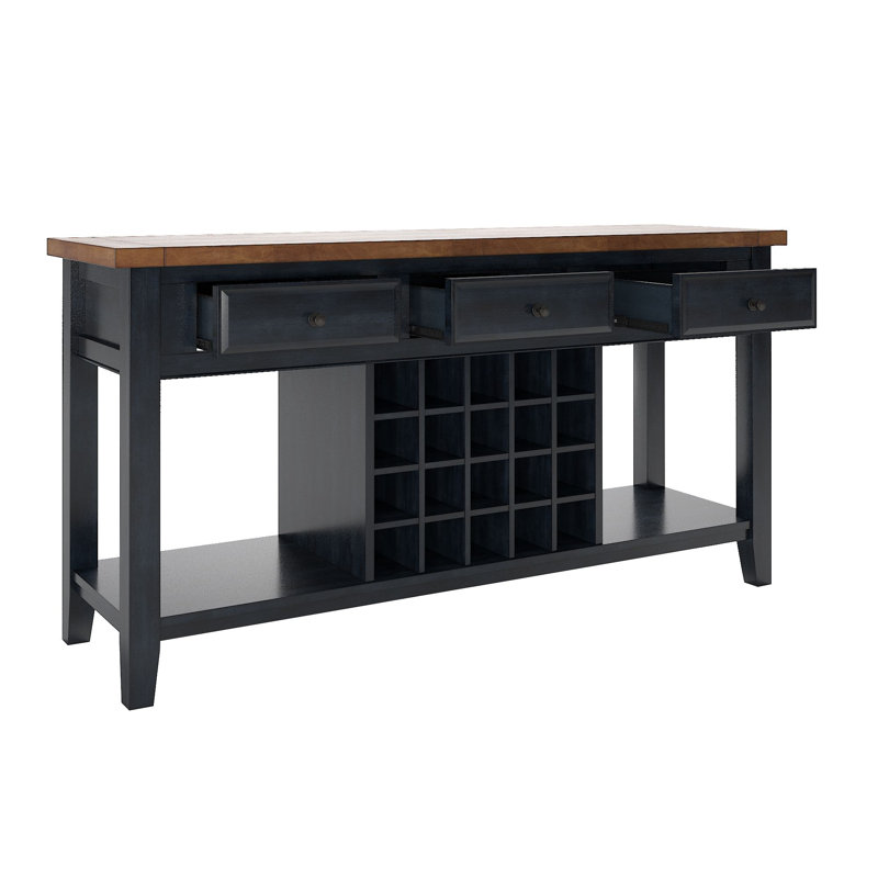 Buffet 62 po Marcotte, Denim antique