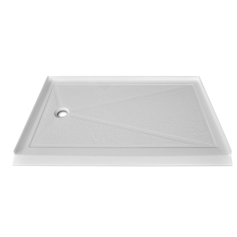 Signature 60'' W 32'' D Rectangular Single Shower Base, Left