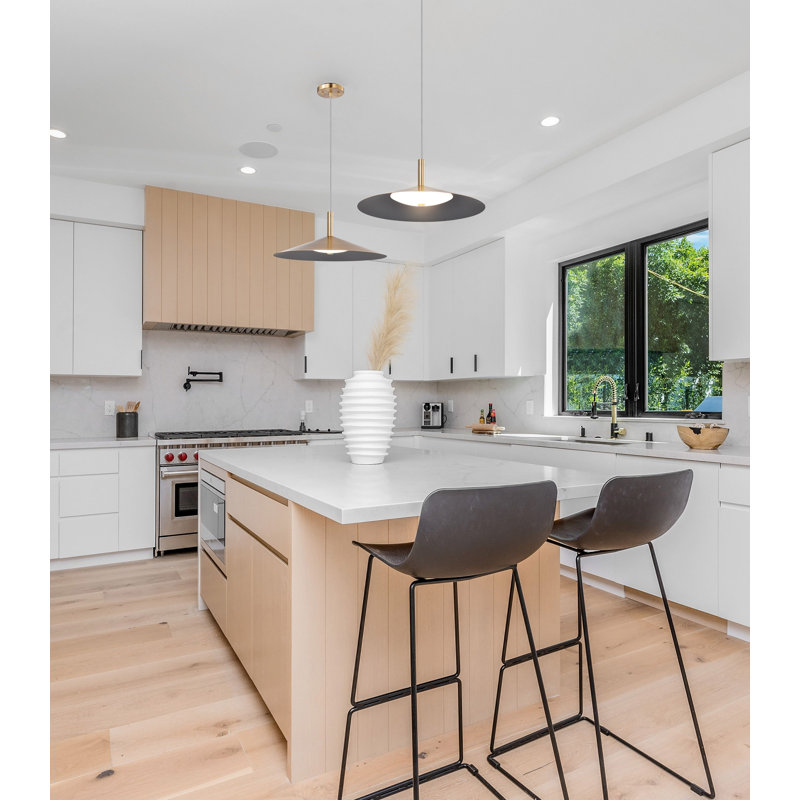 Vicente - LED Pendant - 3K/4K/5K CCT Selectable, 152" H x 18" W x 18" D, Burnished Brass