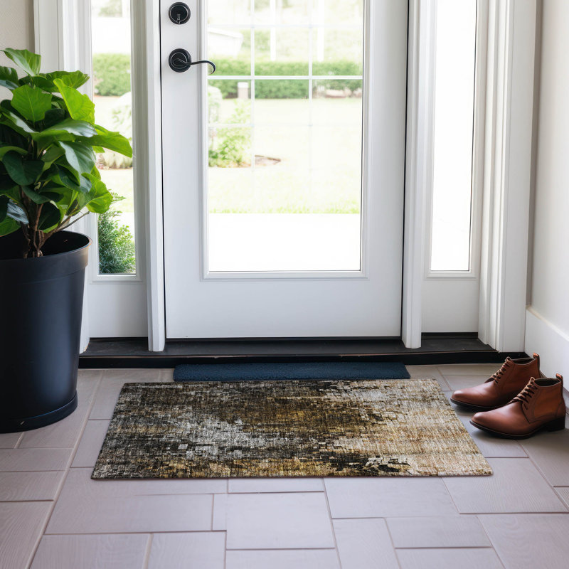 Tapis intérieur / extérieur Fayme, Rectangle 1 pi 8 po x 2 pi 6 po
