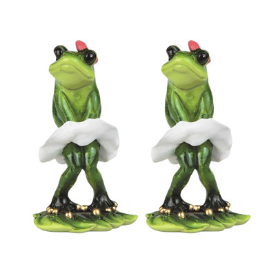 "Ensemble de 2 pièces" ICE ARMOUR 5 "H grenouille avec jupe blanche et figurine d'animal