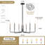 Luminaire pour îlot de cuisine de style lustre rustique classique / traditionnel à 6 lumières à intensité variable Roxsanne-235198253-214875995