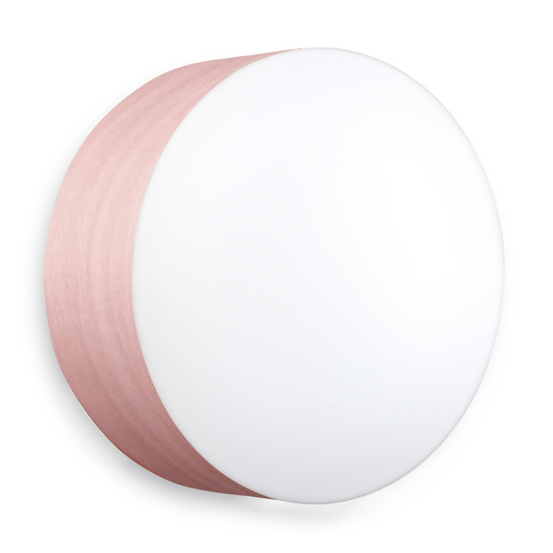 Plafonnier Gea par Mariví Calvo, H 3,9 po x l 11,8 po x P 11,8 po, Rose pâle, DEL 2700K