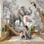 Décoration murale faune tropicale amovible jungle-159751357-159751344