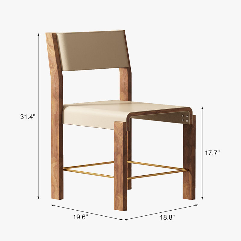 Genuine Leather Upholstered Dining Chair