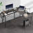 Desk and Chair Set: L-Shaped Computer Desk and Mesh Office Chair-111605634