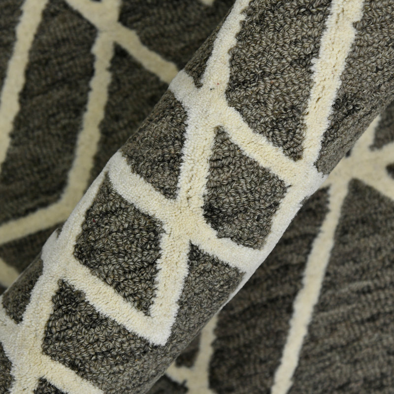 Amaanah Wool Geometric Indoor Rug, Rectangle 2' x 3'