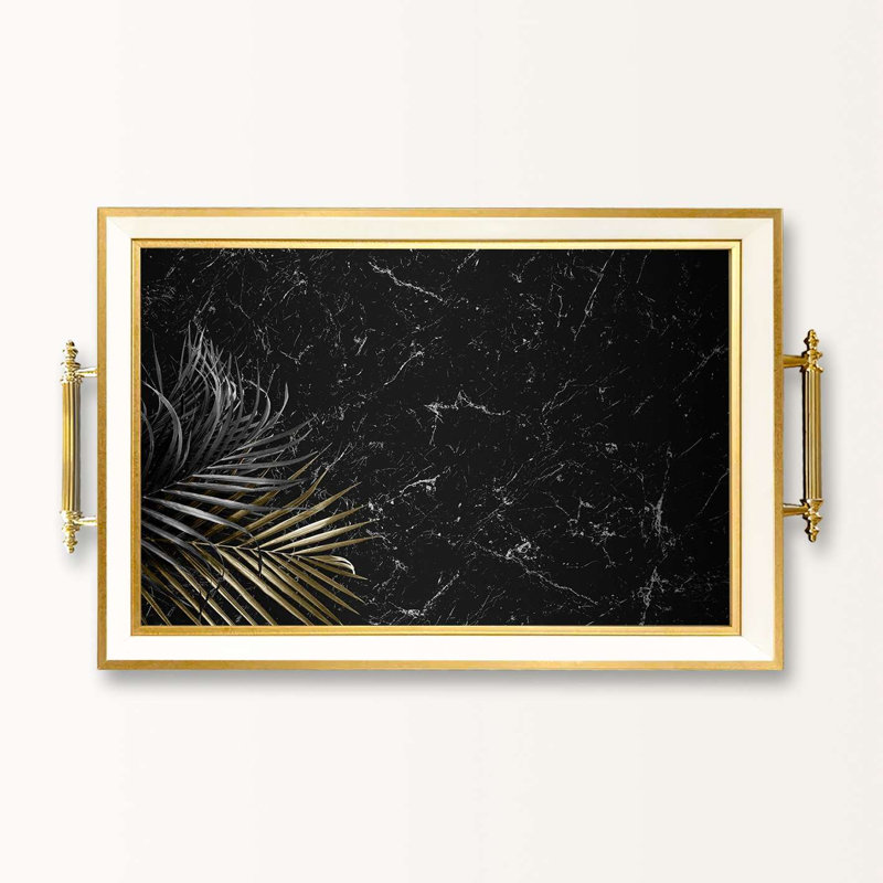Élégant plateau de service en verre 19,7 x 11,4 x 1,4 pouces | 100% verre de haute qualité | Parfait pour recevoir et servir | Conception élégante et fonctionnelle pour la maison et les fêtes | Durable et facile à nettoyer