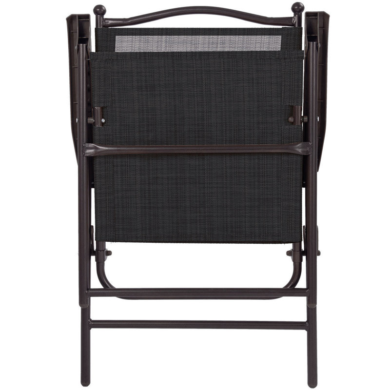 Alvo Steel Outdoor Lounge Chair, Black