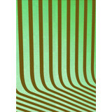 Tapis vert à rayures Brishon