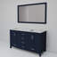 Meuble-lavabo double L 60 po x P 22 po et miroir 58 po.-1603175703-1548938936