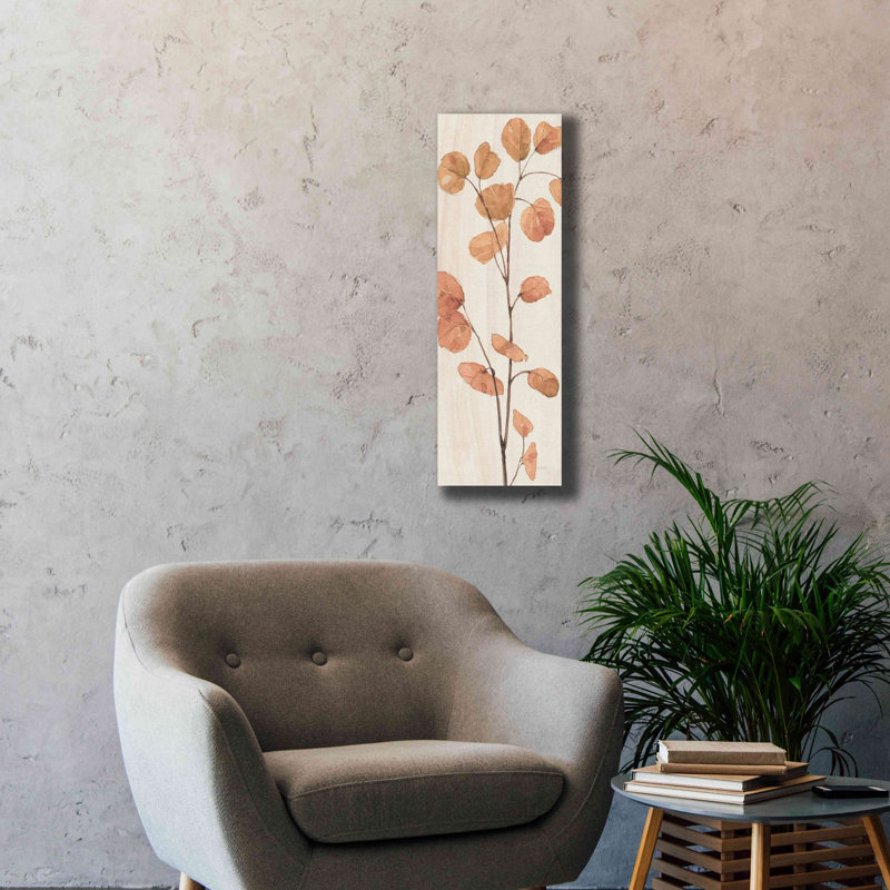 «Soft Terracotta Mixed Greens LIX» par Lisa Audit, art mural sur toile, H 36 po x l 12 po x P 1,5 po
