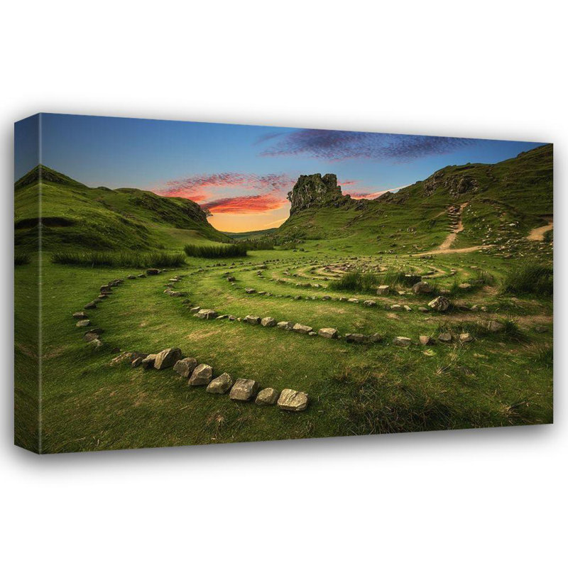 «Red Barrel Studio®» par Claude Castor, galerie d'art Jean sur toile, «Fairy Glen», Écosse, H 28 po x l 40 po