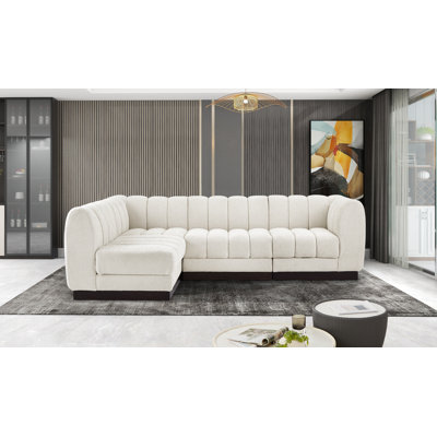Canapé modulaire rembourré 4 pièces Quinn