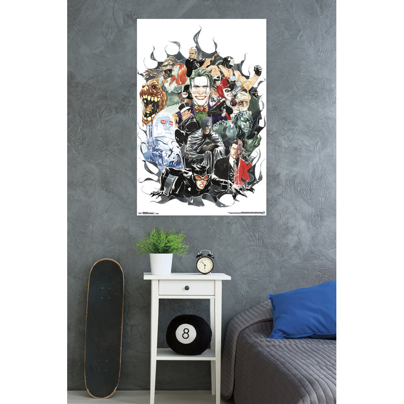 Impression sur papier batman-méchants