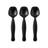Black Plastic Serving Spoons - 144 Spoons