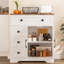 Buffet décoratif 4 tiroirs 2 portes-2067735353