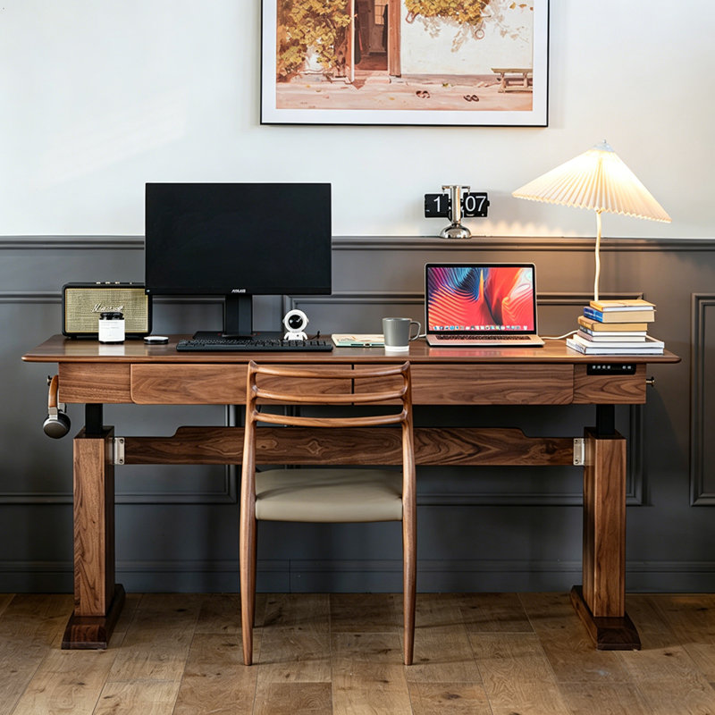 Bureau pour travailler debout 70,87 po, 46.46" H x 70.87" W x 29.53" D