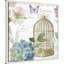 «Rainbow Seeds Floral Birdcage III v2» par Lisa Audit, reproduction d'art sur toile encadrée-101125733